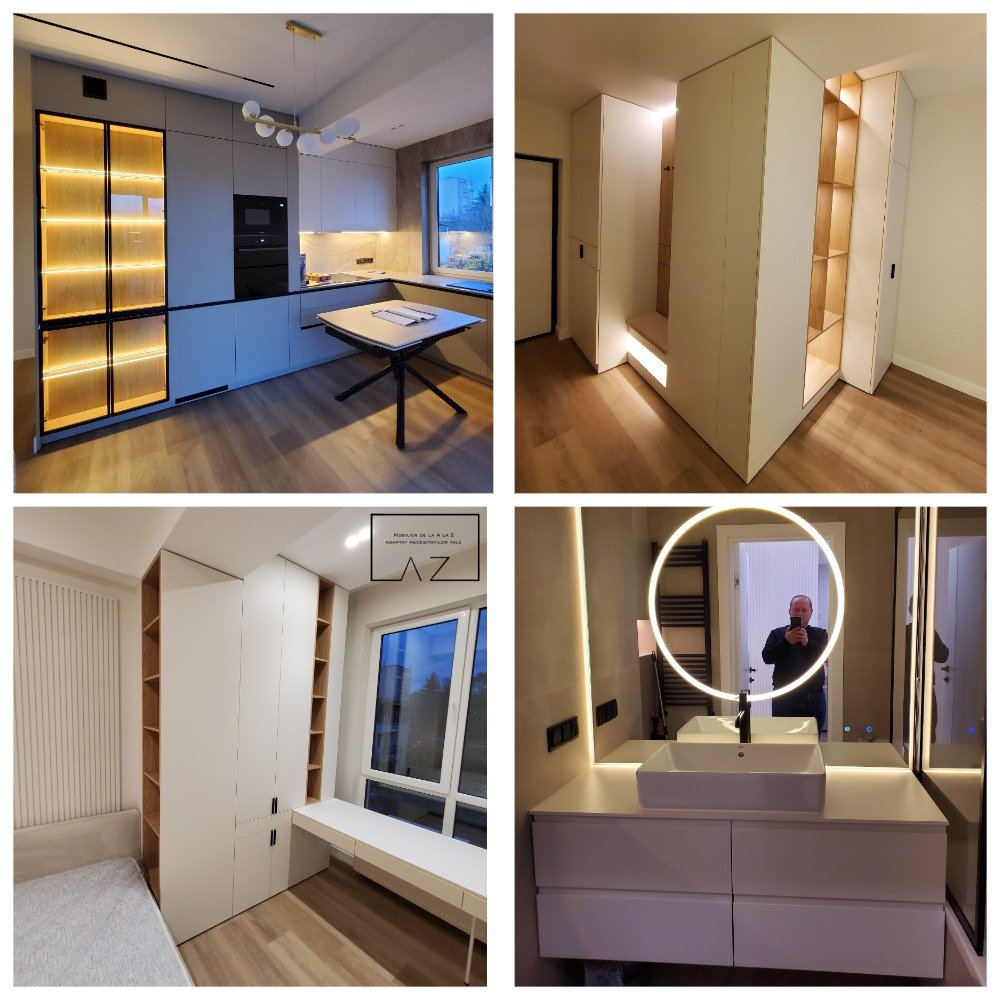 Apartament Chișinău sec.Rîșcani  str.Grătiești mobilă la comandă Chișinău AZMOB
